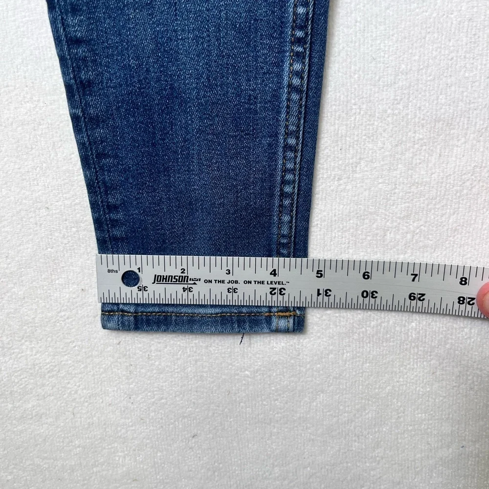Vigoss Distressed Jagger Skinny Jeans‎ Womens 26 Waist Blue Denim Stretch 2480
